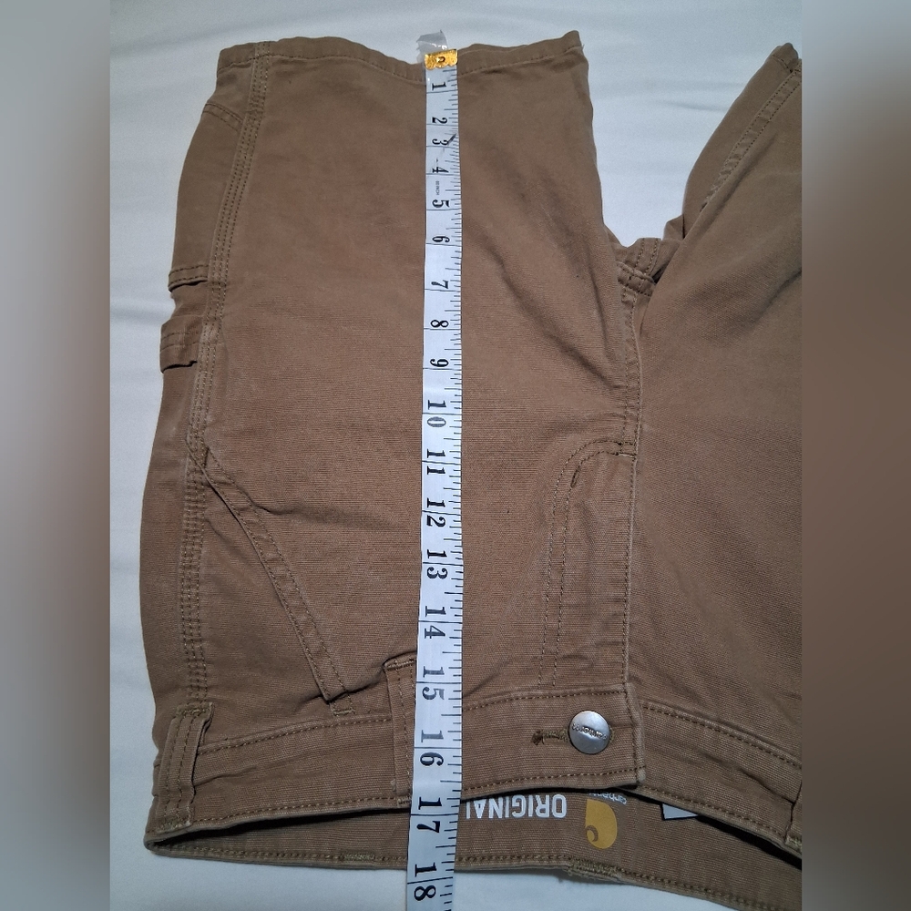 Carhartt Women Canvas Utility Work Shorts Size 4 Original Fit Brown 102094 - Picture 6 of 11